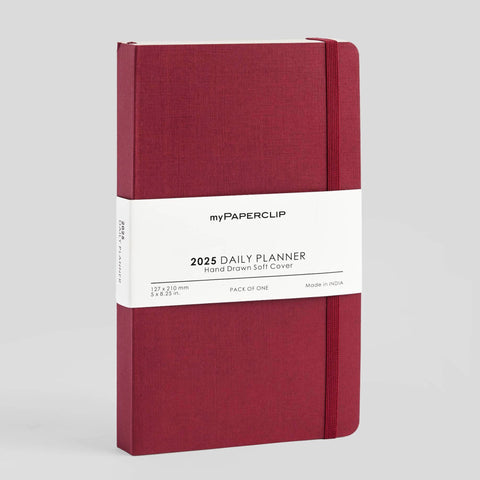 2025 Soft Cover A5 Slim Daily Planner