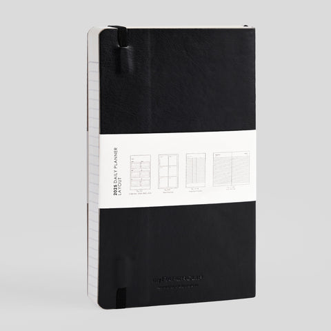 2025 Vegan Leather A5 Slim Daily Planner