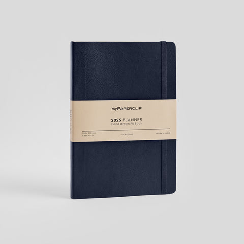 2025 Vegan Leather A5 Weekly Planner