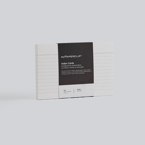 Large 50 Pack White Index Cards