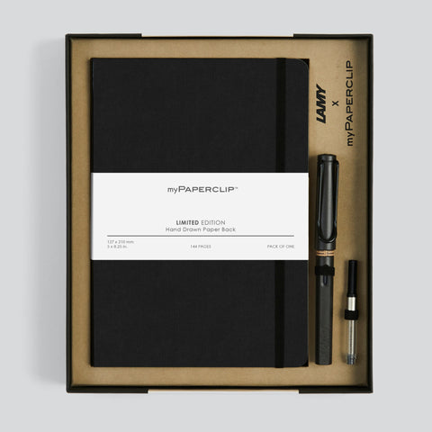 myPAPERCLIP x LAMY Small Gift Boxed Set - Matte Charcoal